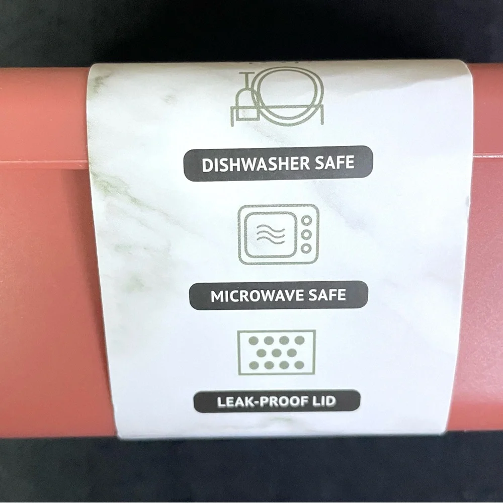 Silicone Bento Food Container 3-section Mauve Leak-Proof Micro Dishwsr Safe NWT